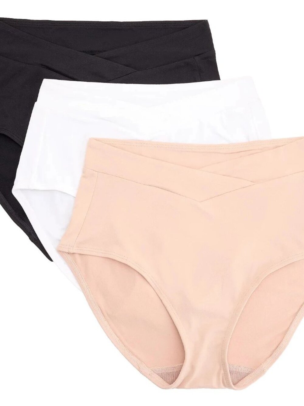 Breezies 3-pack Natural Embrace High-Cut Briefs Basic